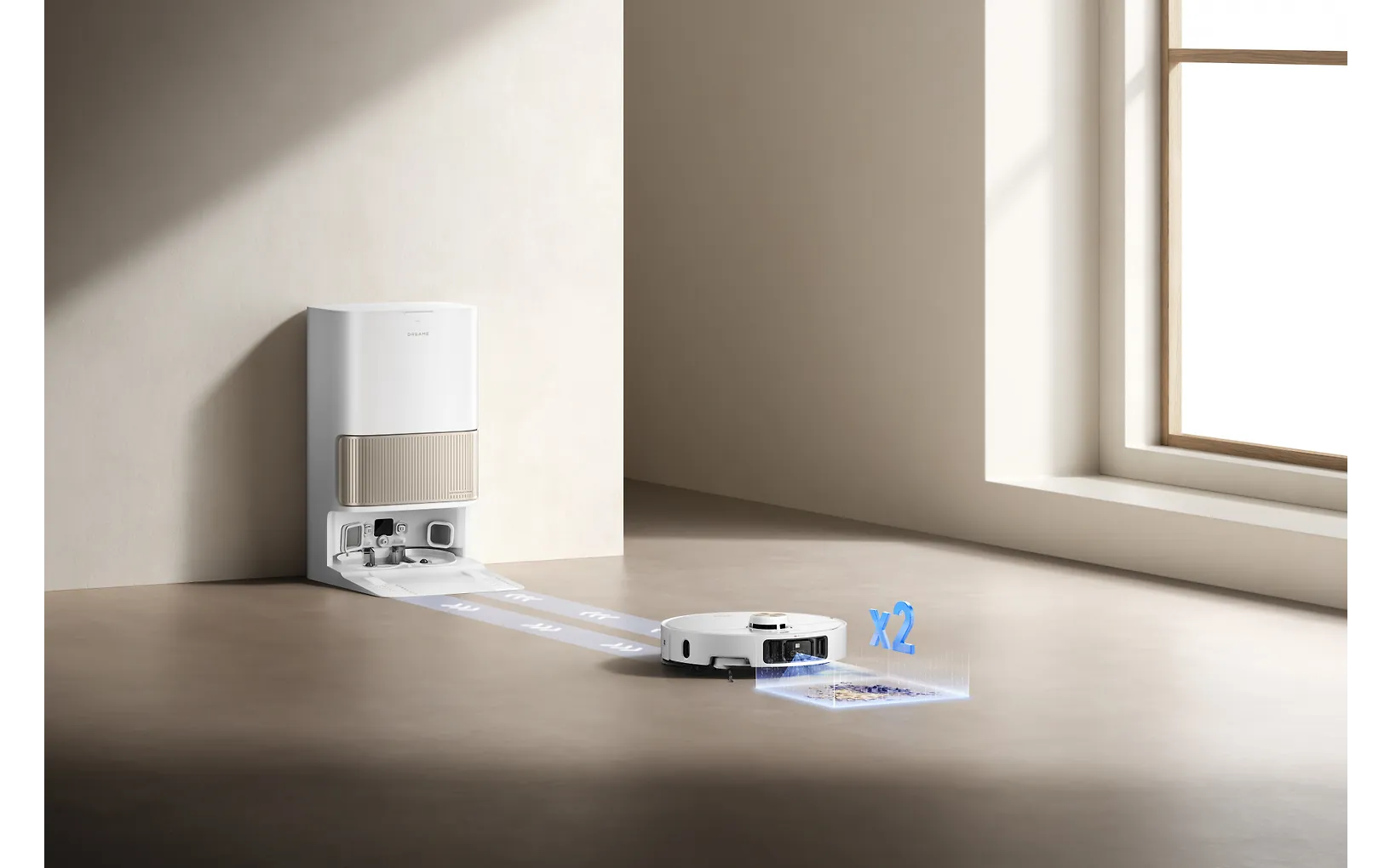 Dreame L40s Pro Ultra robotti-imuri, valkoinen - Image 13