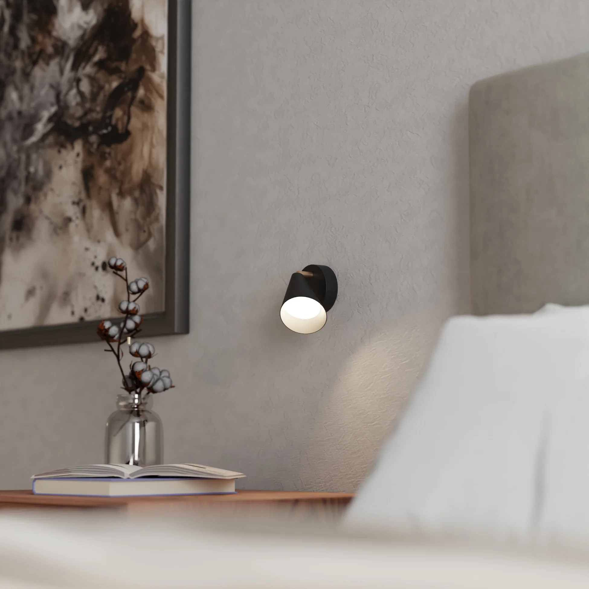 Lux seinävalaisin musta - Image 7